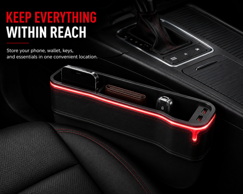 Northeast Premium LED Seat Gap Organizer