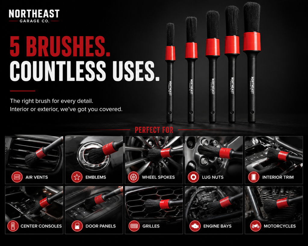 Northeast Detailing Brush Set (5pc)